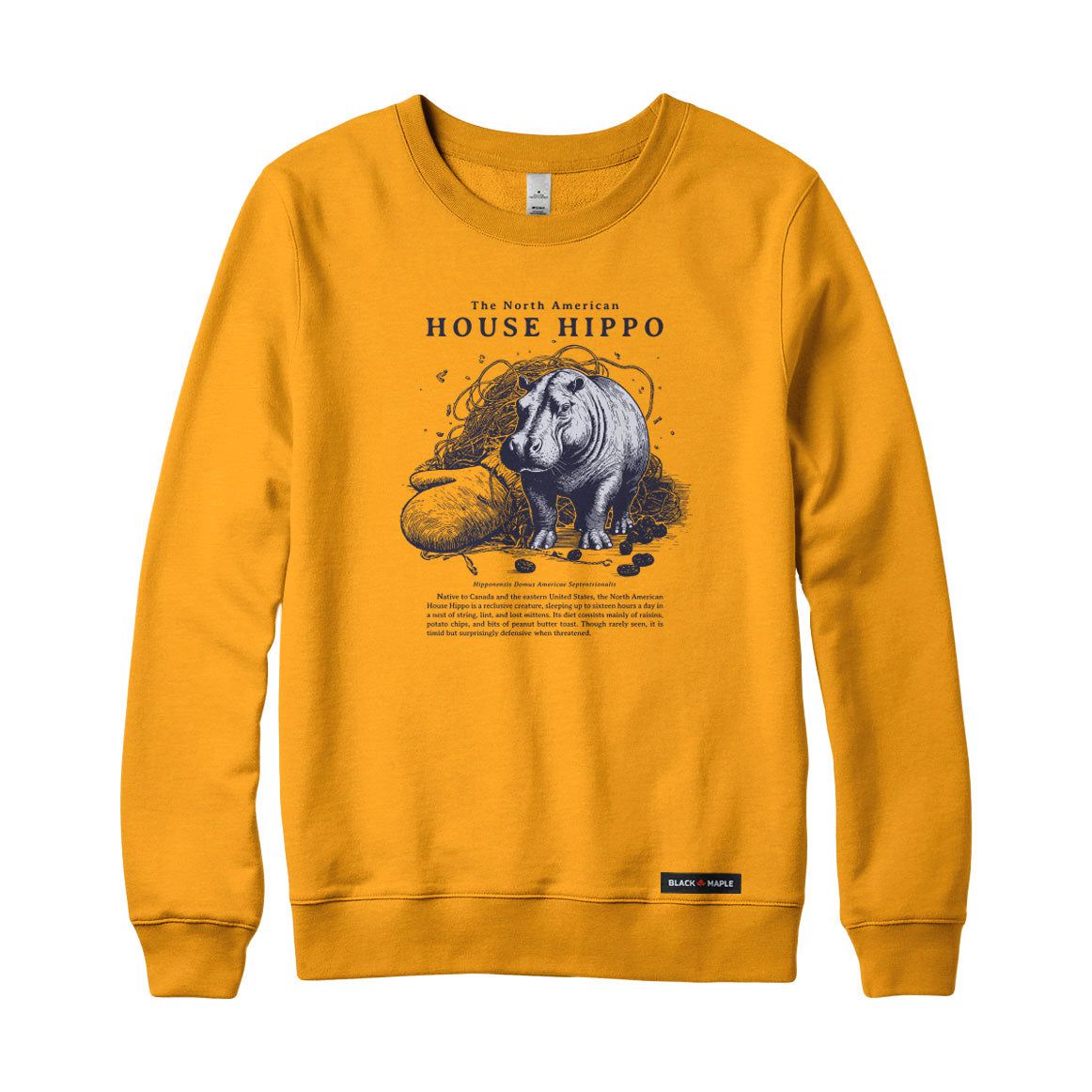 North American House Hippo Sweatshirt or Hoodie