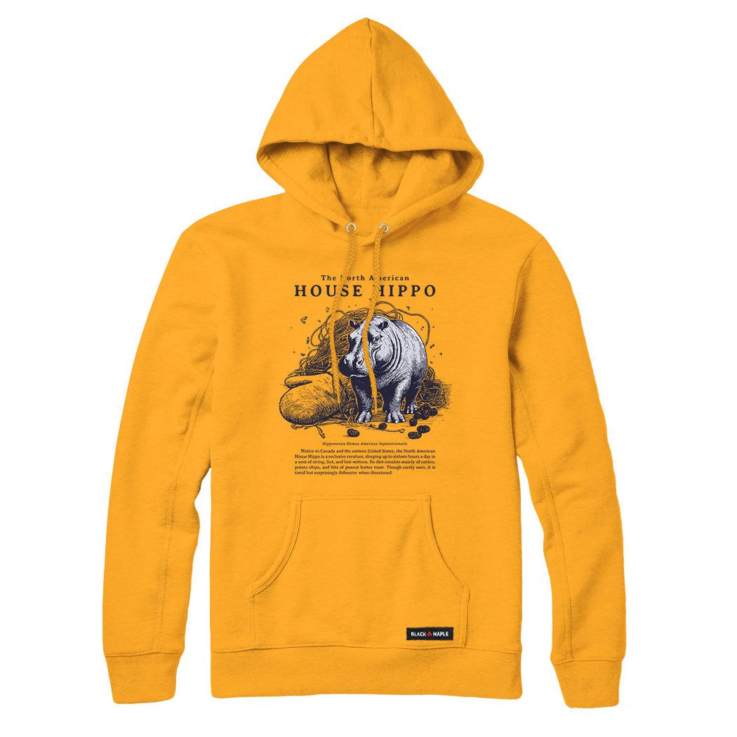 North American House Hippo Sweatshirt or Hoodie – Black Maple