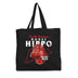 North American House Hippo Low Poly Bust Tote Bag