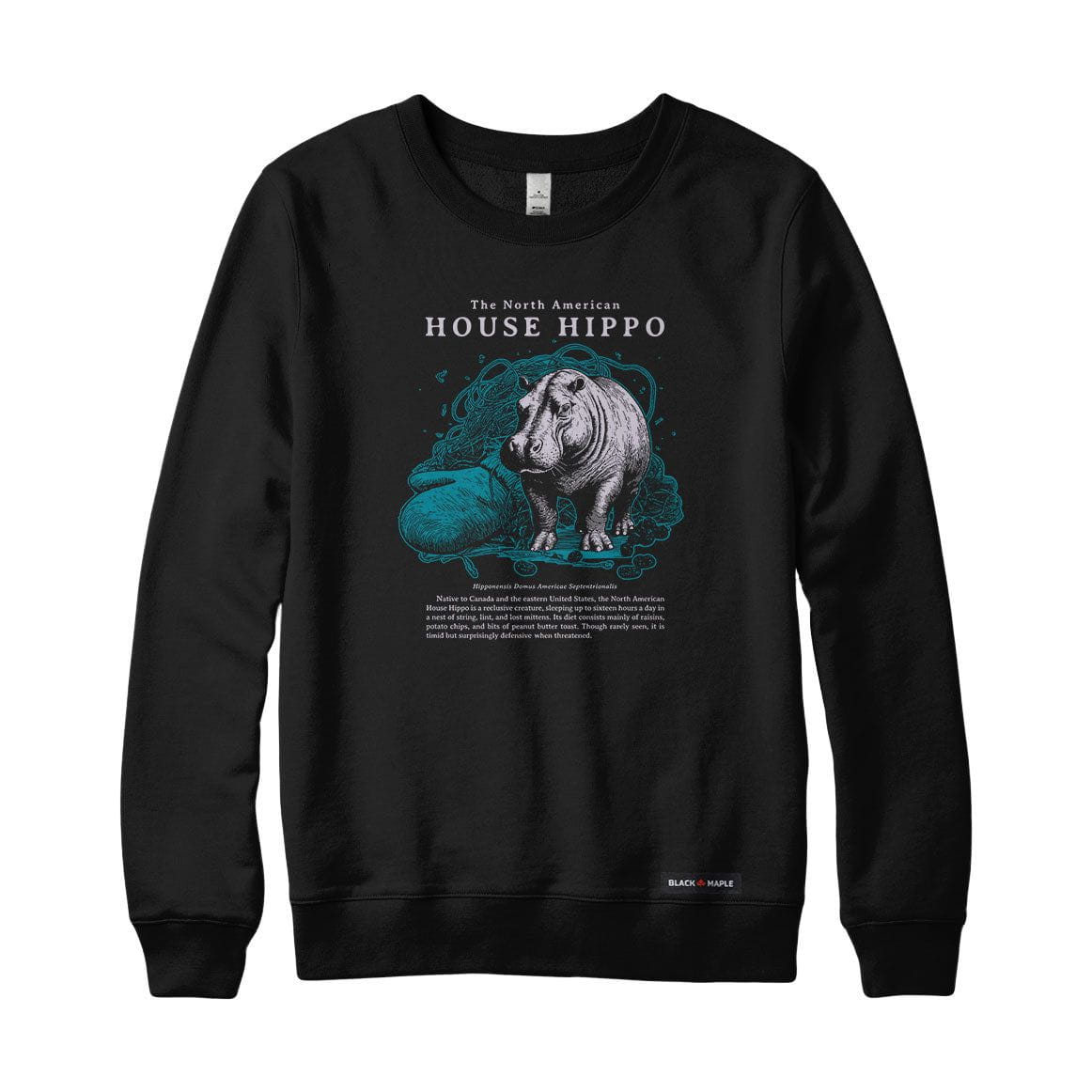 North American House Hippo Sweatshirt or Hoodie