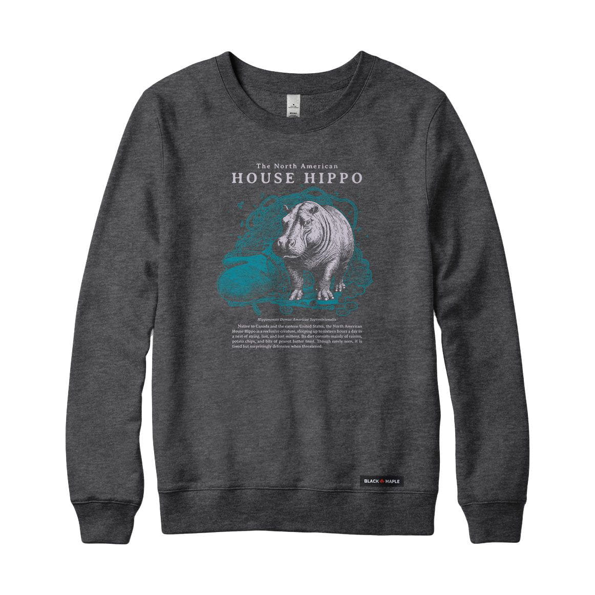 North American House Hippo Sweatshirt or Hoodie