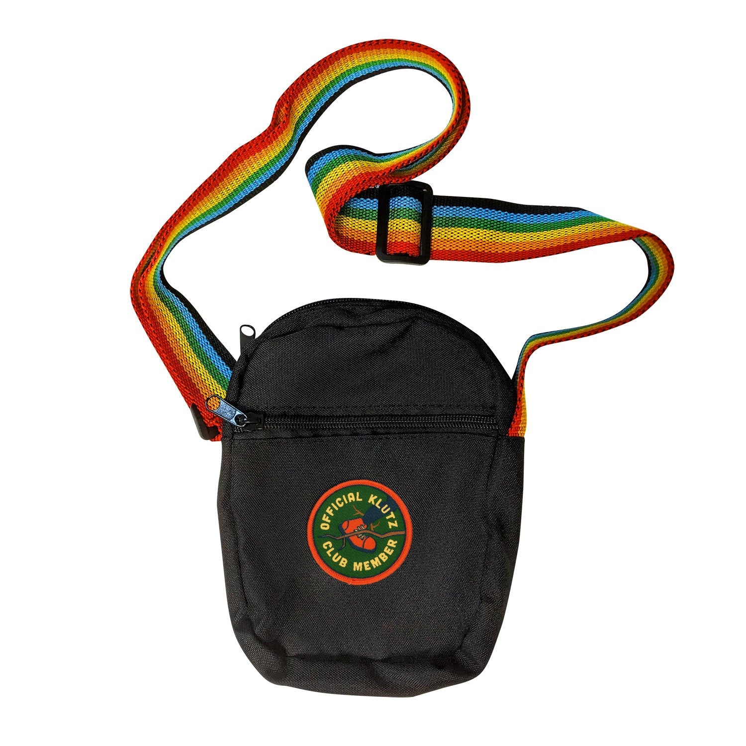 Crossbody bag with rainbow strap sale