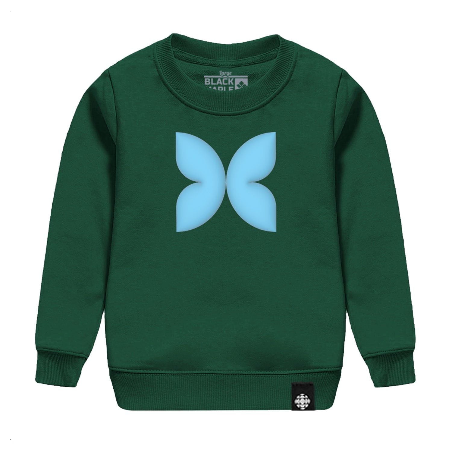 Black sweatshirt with butterfly best sale