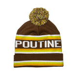 POUTINE Knitted Cuffed Tuque with Pom Pom