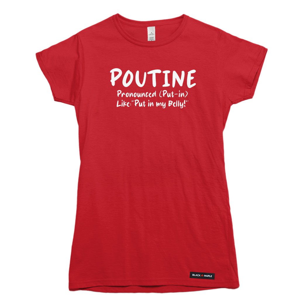 Poutine Put In T shirt Black Maple Trading Co