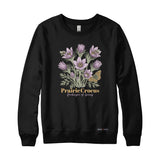 Prairie Crocus Wildflower Sweatshirt