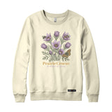 Prairie Crocus Wildflower Sweatshirt