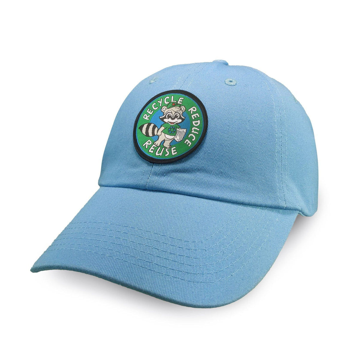 Recycle Raccoon Light Blue Dad Cap