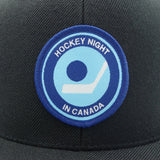 Retro Hockey Night In Canada Black Flat Brim Hat
