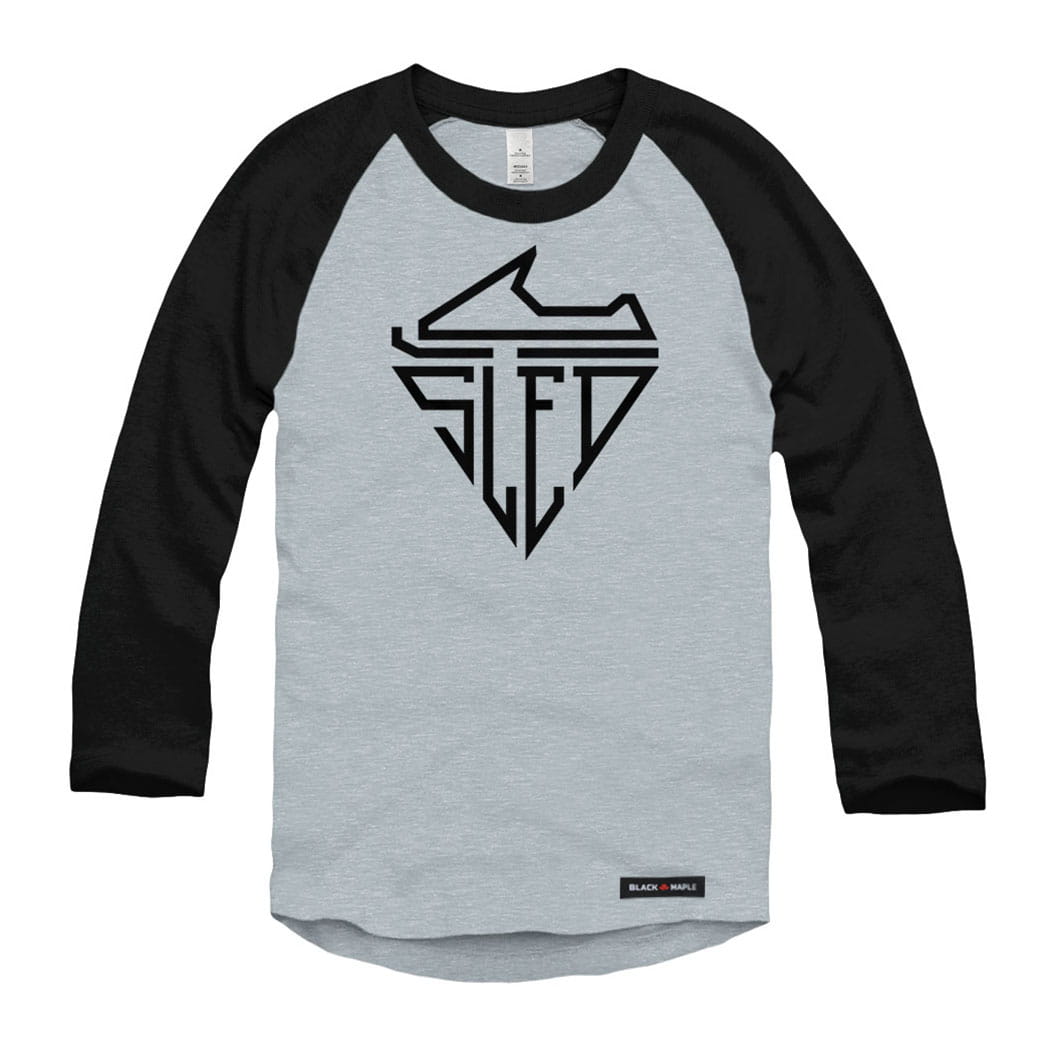 Retro Sled Logo Raglan Baseball Shirt