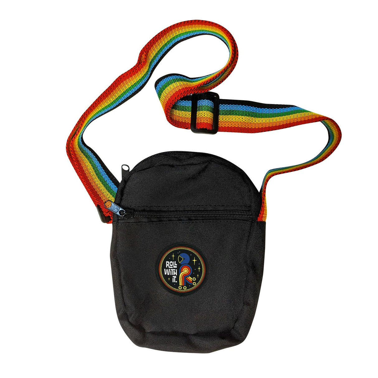 Roll With It Rollerskating Rainbow Strap Shoulder Bag
