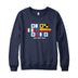 Sail the 7 Seas Signal Flags Sweatshirt or Hoodie