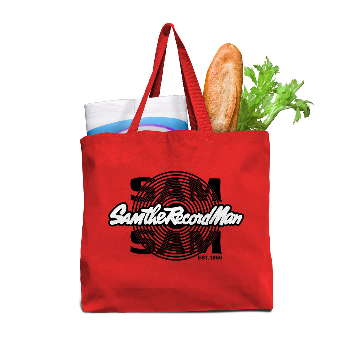 Sam the Record Man Est 1959 Canvas Tote Bag