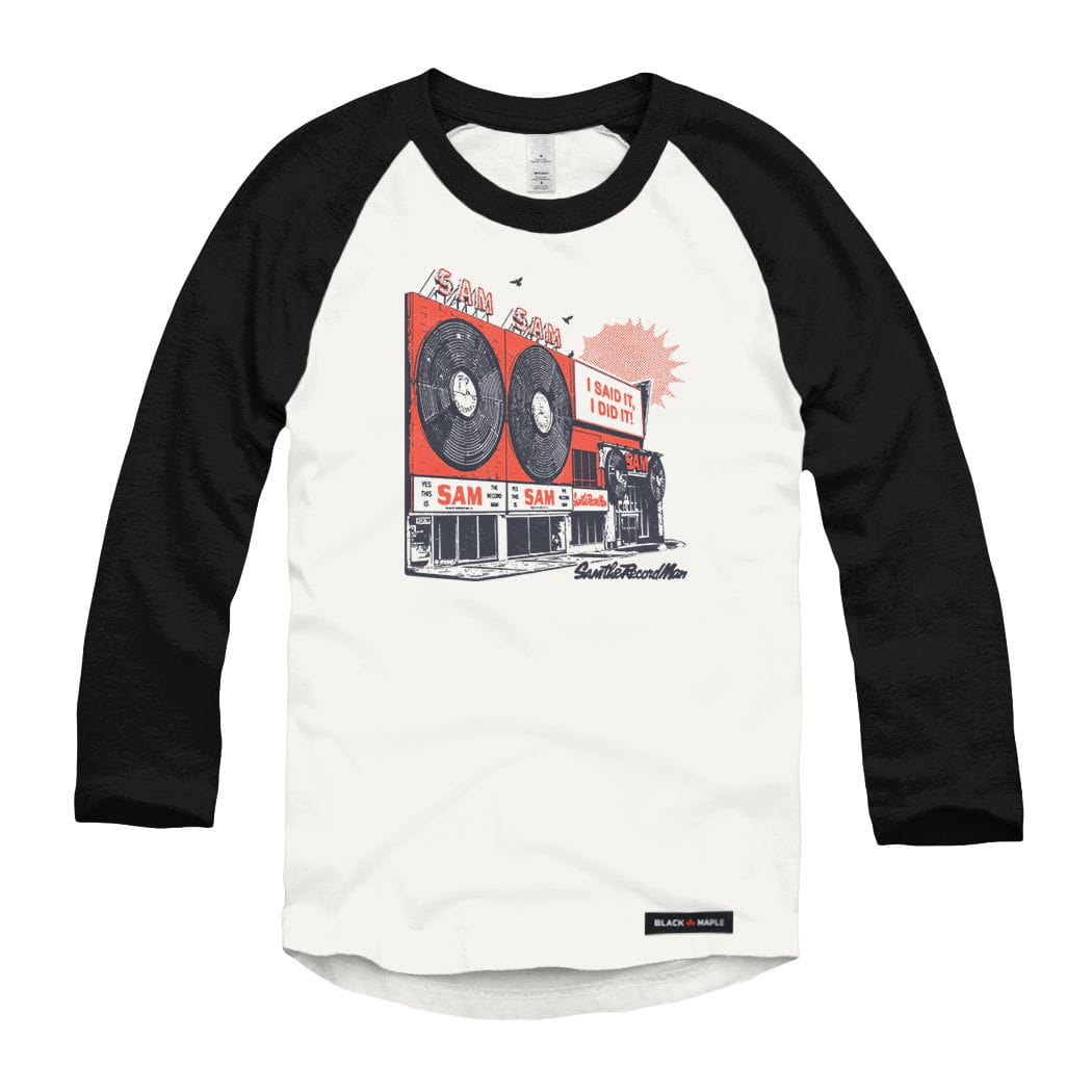 Sam the Record Man Legacy Raglan Baseball Shirt