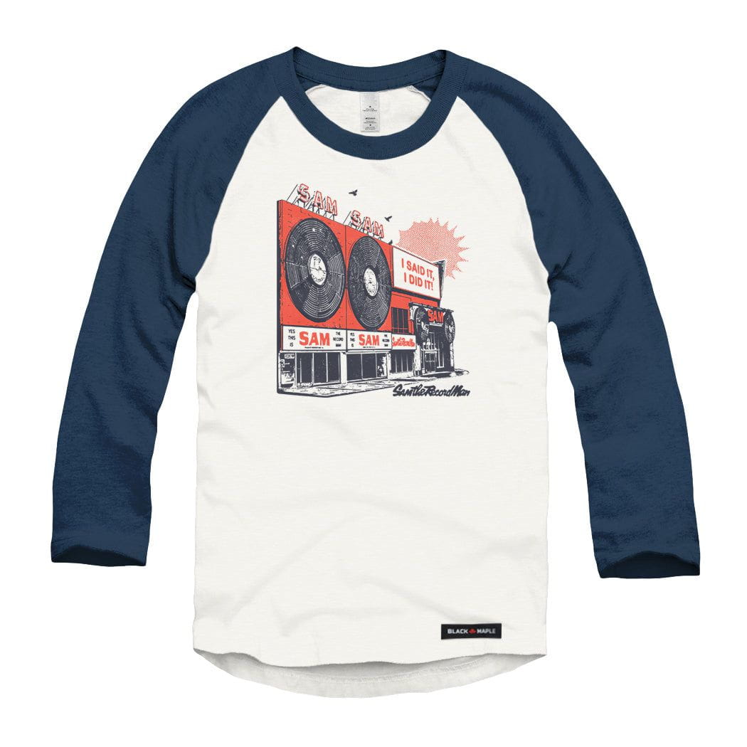 Sam the Record Man Legacy Raglan Baseball Shirt