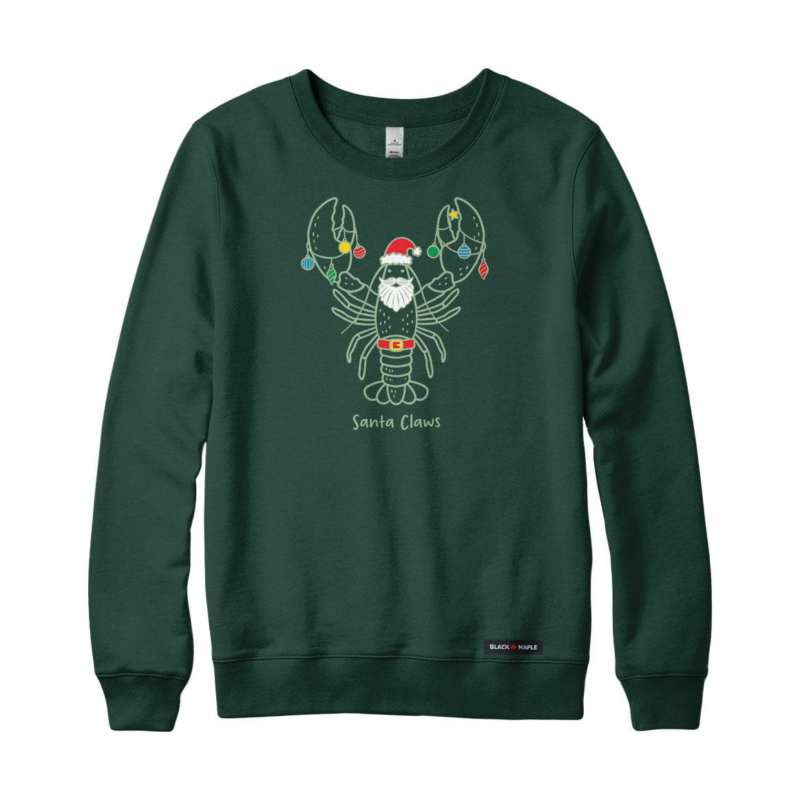 Santa Claws Christmas Lobster Crewneck Sweatshirt