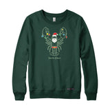 Santa Claws Christmas Lobster Crewneck Sweatshirt