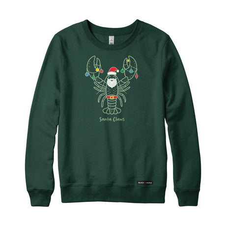 Santa Claws Christmas Lobster Crewneck Sweatshirt