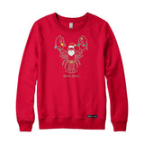 Santa Claws Christmas Lobster Crewneck Sweatshirt