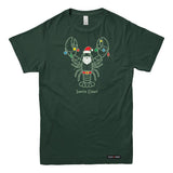 Santa Claws Christmas Lobster Mens T-shirt