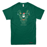 Santa Claws Christmas Lobster Mens T-shirt
