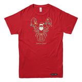 Santa Claws Christmas Lobster Mens T-shirt