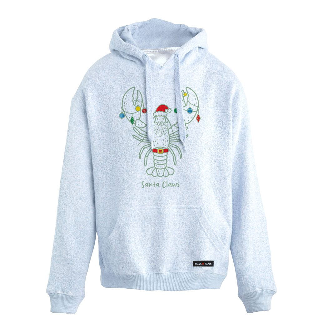 Santa Claws Christmas Lobster Nantucket Hoodie
