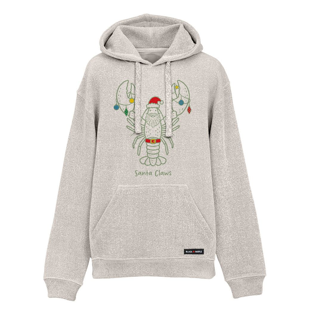 Santa Claws Christmas Lobster Nantucket Hoodie