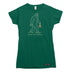 Season for Believin Christmas Sasquatch Womens T-shirt