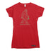 Season for Believin Christmas Sasquatch Womens T-shirt