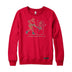 Slashing through the Snow Christmas Hockey Crewneck Sweatshirt