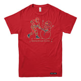 Slashing through the Snow Christmas Hockey Mens T-shirt