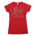 Slashing through the Snow Christmas Hockey Womens T-shirt