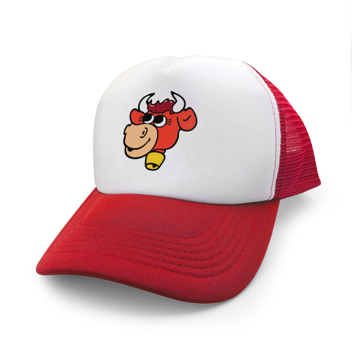 Strawberry Milk Cow Retro Foam Trucker Hat