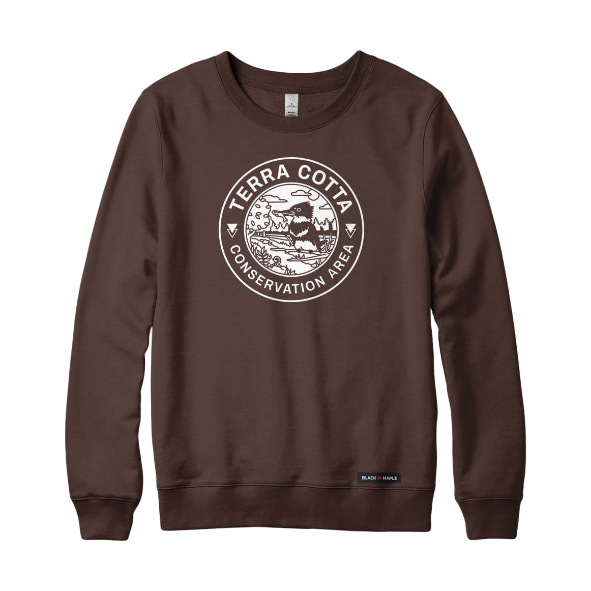 Terra Cotta Conservation Area Monochrome Print Sweatshirt | Credit Valley Parks
