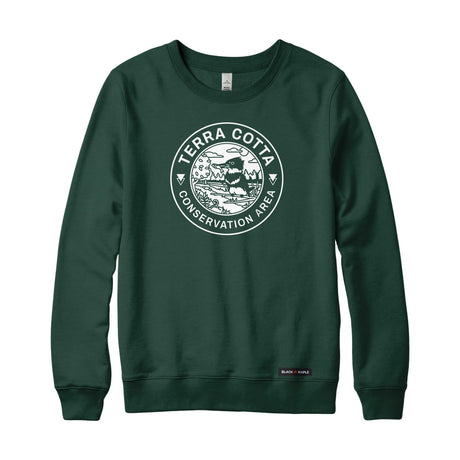 Terra Cotta Conservation Area Monochrome Print Sweatshirt | Credit Valley Parks