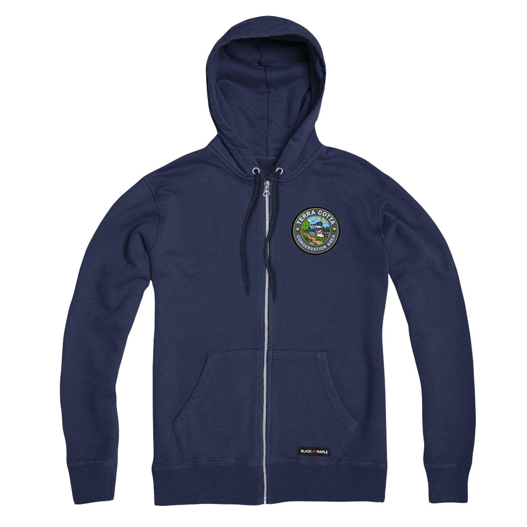 Terra Cotta Conservation Area Patch Full Zip Hoodie | Credit Valley Parks