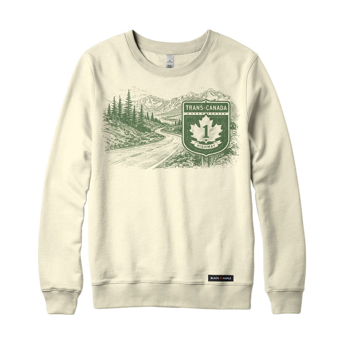 Trans-Canada Highway Mountain Scenic Road Trip Sweatshirt or Hoodie