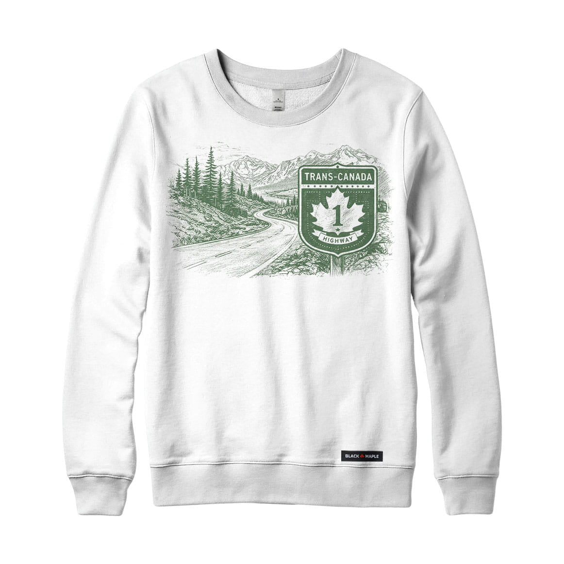 Trans-Canada Highway Mountain Scenic Road Trip Sweatshirt or Hoodie