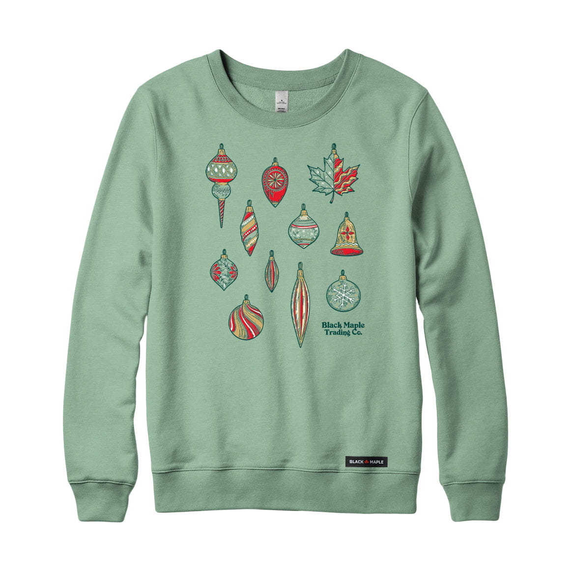 Vintage Holiday Ornaments Crewneck Sweatshirt
