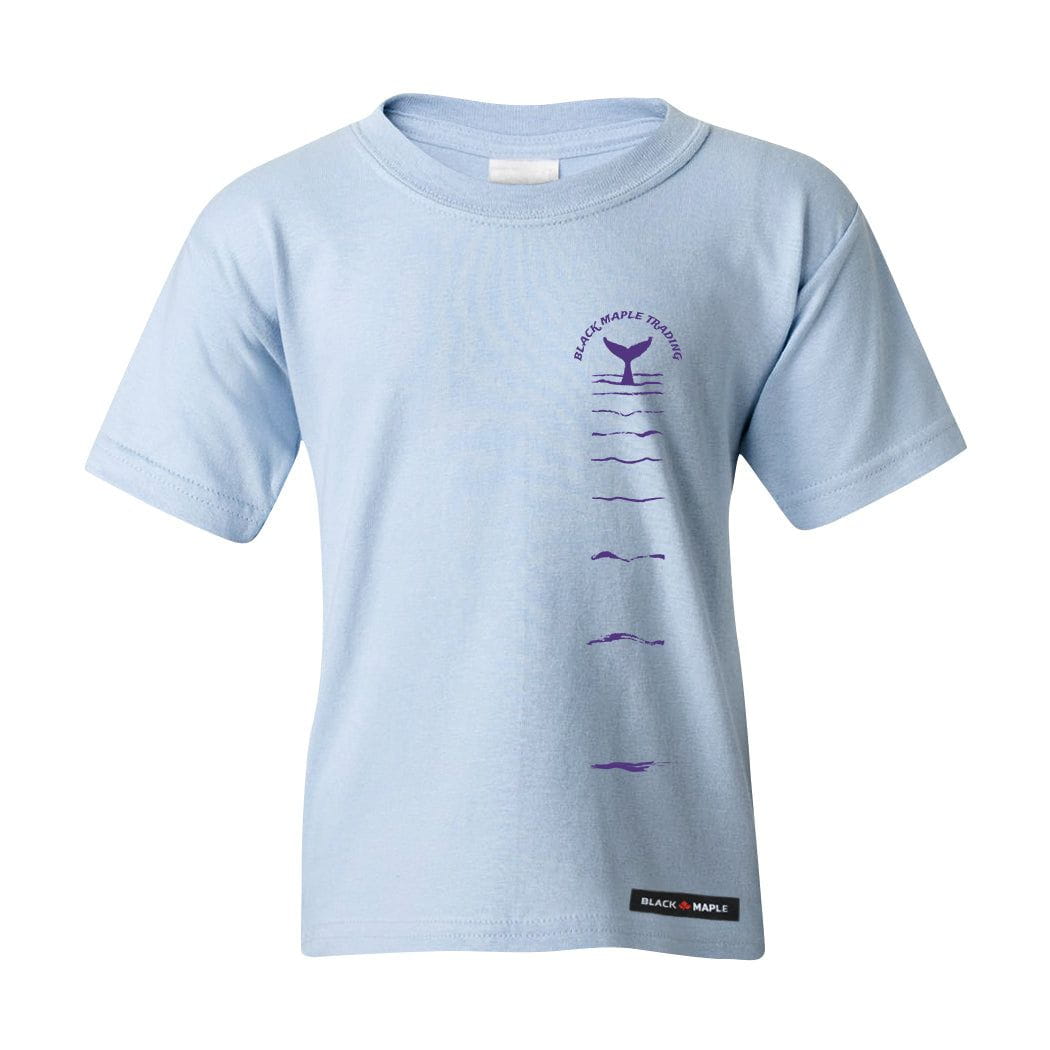 Whale Lobtailing Reflection Kids T-shirt