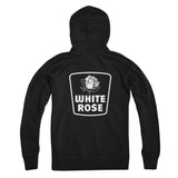 White Rose White Logo Zip Hoodie