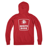 White Rose White Logo Zip Hoodie