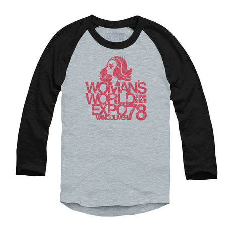 Woman's World Expo 78 Raglan Baseball Shirt