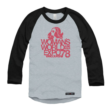 Woman's World Expo 78 Raglan Baseball Shirt