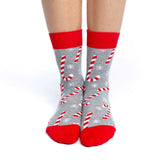 Women's Candy Cane Christmas Socks