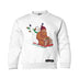 Yeti and Bigfoot Sledding Youth Crewneck Sweathsirt