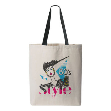 80s Glam Style Tote Bag