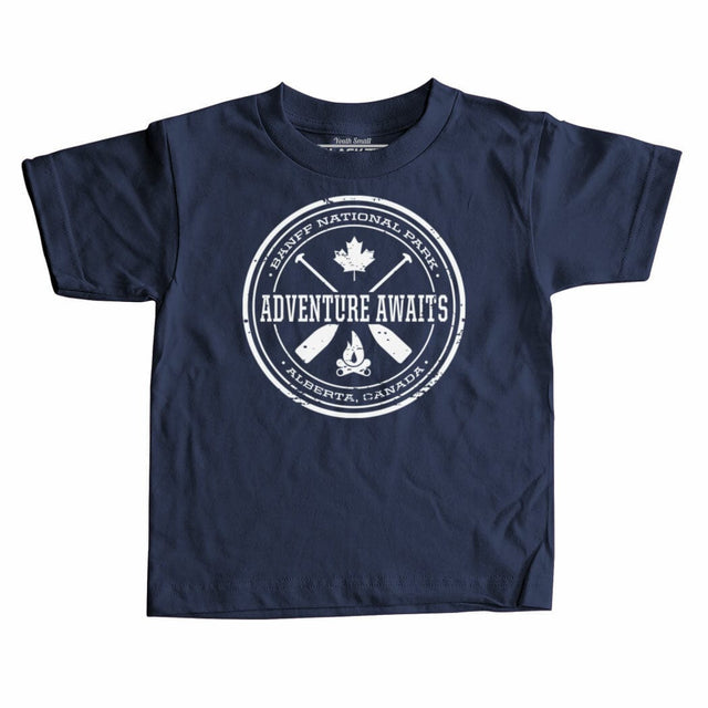 Adventure Awaits - BANFF Kids T-shirt Navy Tee