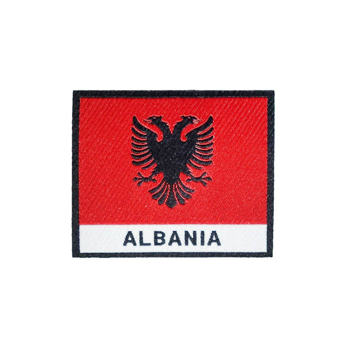 Albania Flag  Iron On Patch